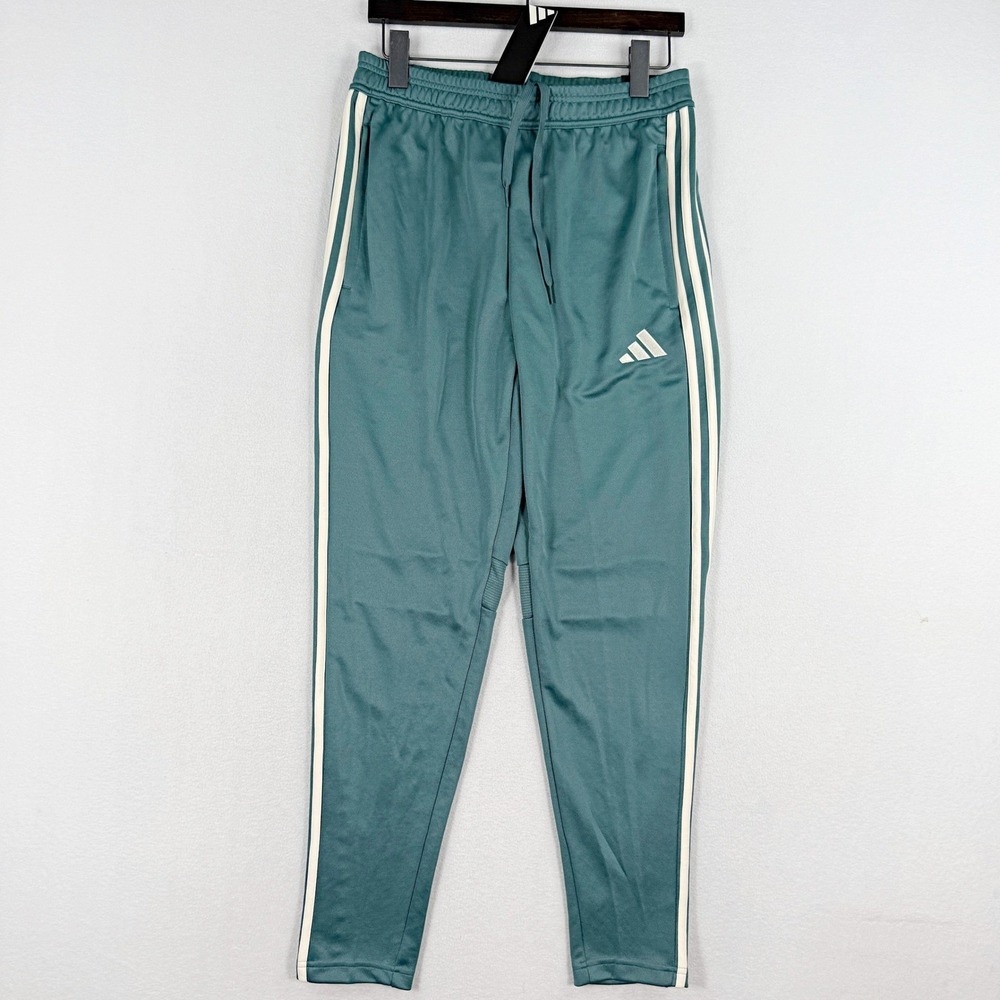Adidas Tiro Essential Soccer Pants / Size L Mens / Teal White KC3135